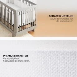 Buxibo - Baby Bed Omrander - Bedbumper - Hoofdbeschermer - Set Van 2 - 340x30cm & 160x30cm -Baby Peuter Winkel 1200x1200 984