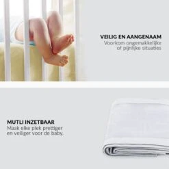 Buxibo - Baby Bed Omrander - Bedbumper - Hoofdbeschermer - Set Van 2 - 340x30cm & 160x30cm -Baby Peuter Winkel 1200x1200 985