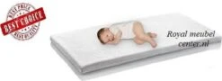 Ledikant Babymatras 55x110 X10cm Koudschuim HR 45 Anti-allergische Wasbare Hoes Met Rits -Royalmeubelcenter.nl ® -Baby Peuter Winkel 1200x438