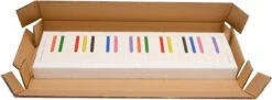 Merkloos Decopatent® Wandkapstok Hout - Piano Kinderkamer Kapstok - Met 16 Ophang Haken - Wand Kapstok - Garderoberek - Wit - 60 Cm Breed -Baby Peuter Winkel 1200x442