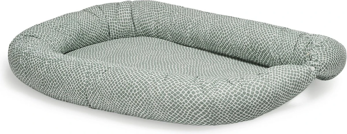 Jollein Babynest Snake 90x52cm - Ash Green 4 Jollein Babynest Snake 90x52cm - Ash Green - Afbeelding 2