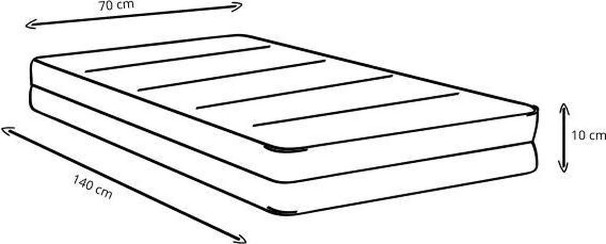 Peuter Matras Koudschuim Air 70x140 4 Peuter Matras Koudschuim Air 70x140 - Afbeelding 2