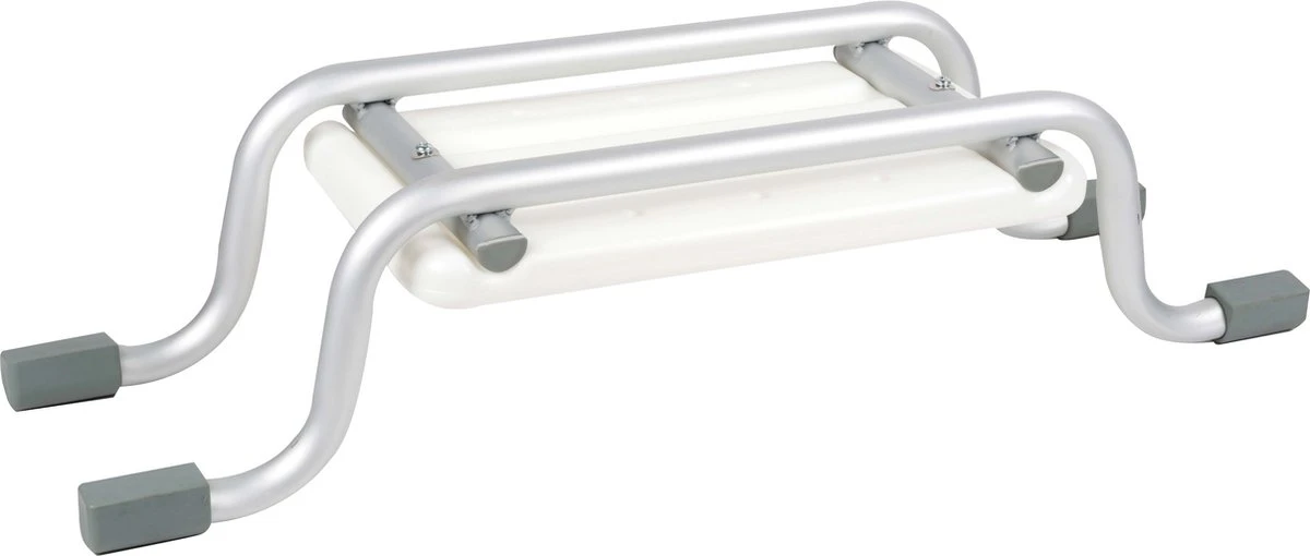 Vivamore Badzitje - Badstoeltje Tot Max. 150 KG - 74 X 23 X 18 CM - Badkruk - Anti-Slip Poten - Stevig Frame - Wit 8 Vivamore Badzitje - Badstoeltje Tot Max. 150 KG - 74 X 23 X 18 CM - Badkruk - Anti-Slip Poten - Stevig Frame - Wit - Afbeelding 6