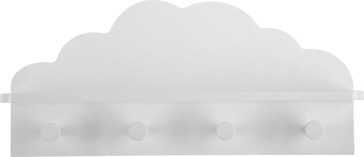 ATMOSPHERA Kapstok Witte Wolk - 4 Haken - Kinderdecoratie-kinderkapstok 8 ATMOSPHERA Kapstok Witte Wolk - 4 Haken - Kinderdecoratie-kinderkapstok - Afbeelding 6