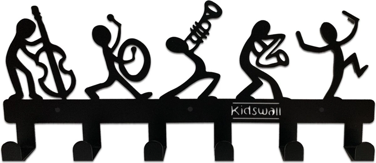 Kinderkapstok - Muziek - Kinderkapstok Haakjes - Babykamer Kapstokken - Babykamer - 6 Haken – Design Kapstokken - Inclusief Bevestigingsmateriaal – Wandkapstok - Babykameraccessoires - Kinderkamer Haakjes - Zwart - Modern 3 Kinderkapstok - Muziek - Kinderkapstok Haakjes - Babykamer Kapstokken - Babykamer - 6 Haken – Design Kapstokken - Inclusief Bevestigingsmateriaal – Wandkapstok - Babykameraccessoires - Kinderkamer Haakjes - Zwart - Modern