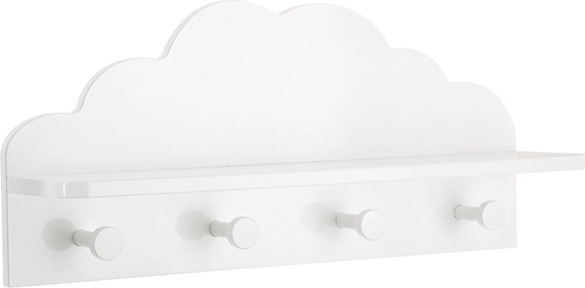 ATMOSPHERA Kapstok Witte Wolk - 4 Haken - Kinderdecoratie-kinderkapstok 7 ATMOSPHERA Kapstok Witte Wolk - 4 Haken - Kinderdecoratie-kinderkapstok - Afbeelding 5