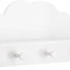 ATMOSPHERA Kapstok Witte Wolk - 4 Haken - Kinderdecoratie-kinderkapstok