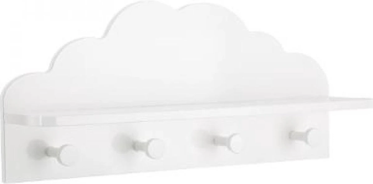 ATMOSPHERA Kapstok Witte Wolk - 4 Haken - Kinderdecoratie-kinderkapstok 3 ATMOSPHERA Kapstok Witte Wolk - 4 Haken - Kinderdecoratie-kinderkapstok