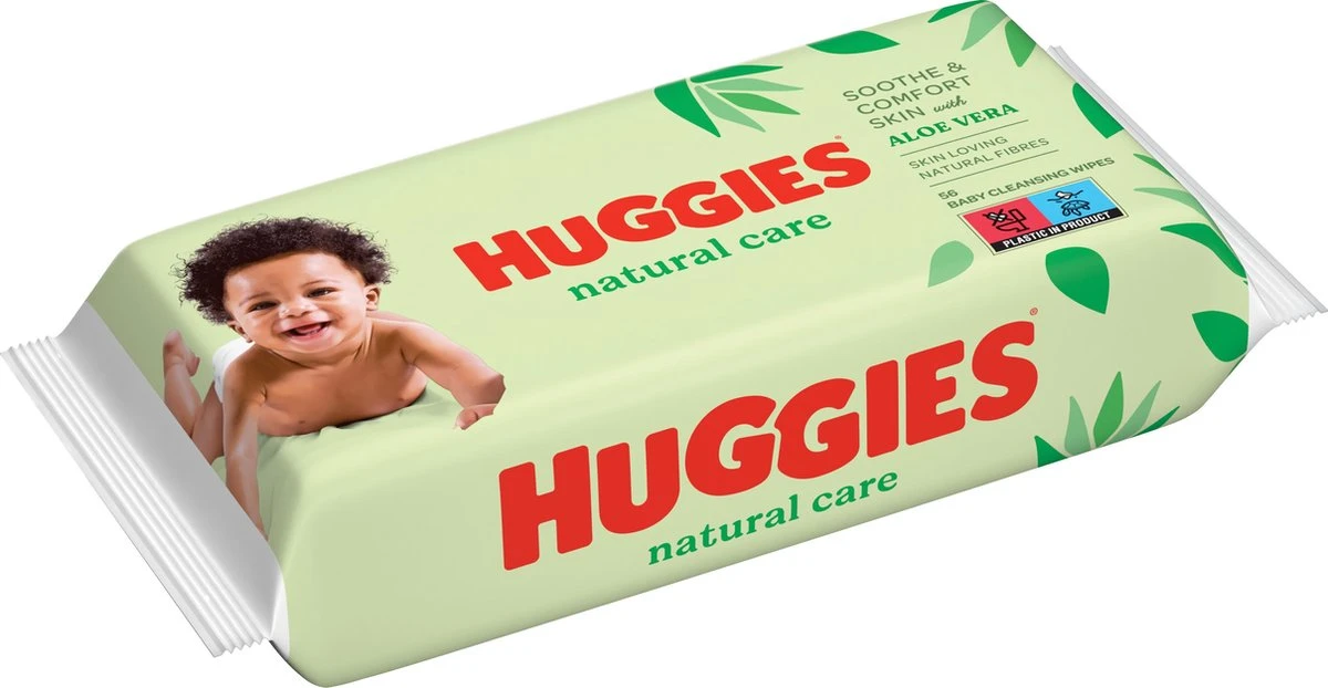 Huggies Billendoekjes - Natural Care - 10 X 56 Stuks - 560 Doekjes - Voordeelverpakking 5 Huggies Billendoekjes - Natural Care - 10 X 56 Stuks - 560 Doekjes - Voordeelverpakking - Afbeelding 3