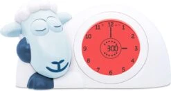 Zazu Sam Slaaptrainer - Met Nachtlamp Functie En Slaaptimers - Blauw / Wit -Baby Peuter Winkel 1200x637