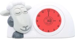 Zazu Sam Slaaptrainer - Met Nachtlamp Functie En Slaaptimers - Grijs / Wit -Baby Peuter Winkel 1200x638 3