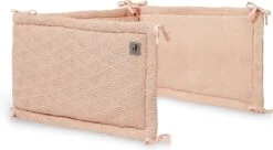 Jollein Bedomrander River Knit 180x35cm - Pale Pink -Baby Peuter Winkel 1200x659 3