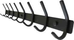 Cozy Home - Kapstok - Wandkapstok - Zwart - Metaal - RVS - 16 Haken - 59 Cm -Baby Peuter Winkel 1200x662 5