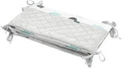 Sensillo Baby Bedbumper - Bedomrander - Anti Stootrand Ledikant - Bed Zijbeschermers - 180x30cm - Grijze Wolkjes 14 Sensillo Baby Bedbumper - Bedomrander - Anti Stootrand Ledikant - Bed Zijbeschermers - 180x30cm - Grijze Wolkjes -Baby Peuter Winkel 1200x668