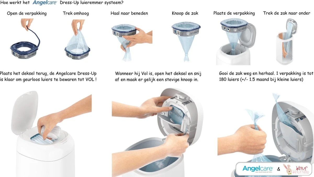 Angelcare Dress Up Navulcassettes 16 Angelcare Dress Up Navulcassettes - Afbeelding 14