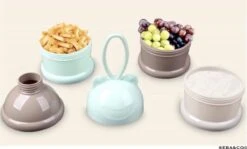 Melkpoeder Doseerdoosjes · GROEN · Melkpoeder Bewaarbakjes · Melkpoeder Toren · BPA FREE -Baby Peuter Winkel 1200x724 7