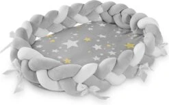 Navaris Babynestje Voor Baby's - Nestje Geweven Met Slaapmatje - Babynestje Met Bedrand Vlecht - Nestje Hoofdbeschermer - Babynestje Geweven -Baby Peuter Winkel 1200x742 2