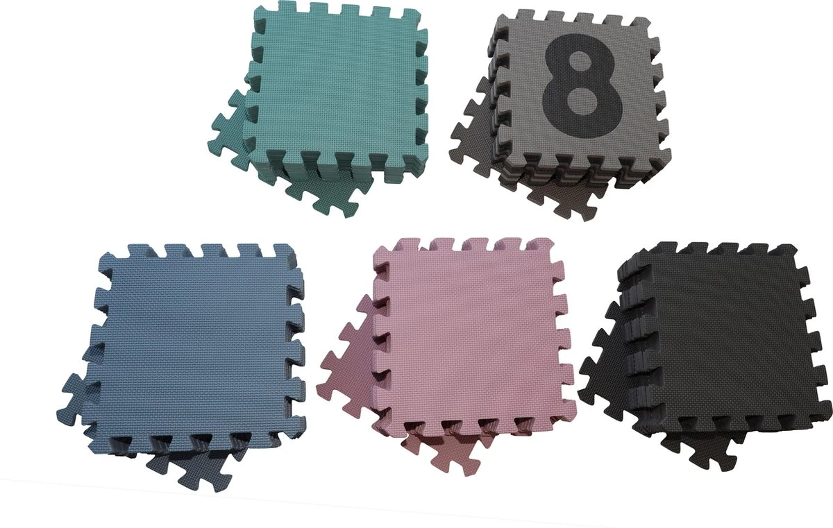 Babydan Speelkleed - Speelmat - Puzzelmat Foam - Blauw 4 Babydan Speelkleed - Speelmat - Puzzelmat Foam - Blauw - Afbeelding 2