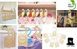 Bob Online ™ - 7 Stuks – Houten Babykastverdelers V/a Pasgeboren T/m 24 Maanden – Kinderkamer Decor – Babykledingorganisatoren – Wooden Baby Closet Dividers – Baby Shower Gift – Kraam Cadeau – Kastverdelers – Baby Kleding Maathangers - Maathangers -Baby Peuter Winkel 1200x773 3