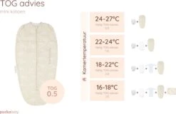 Puckababy Inbakerslaapzak Original Mini 3-6 Maanden - Cotton - Seashell Sand -Baby Peuter Winkel 1200x777 13
