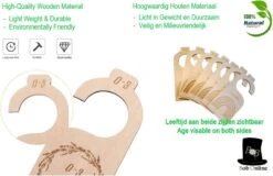 Bob Online ™ - 7 Stuks – Houten Babykastverdelers V/a Pasgeboren T/m 24 Maanden – Kinderkamer Decor – Babykledingorganisatoren – Wooden Baby Closet Dividers – Baby Shower Gift – Kraam Cadeau – Kastverdelers – Baby Kleding Maathangers - Maathangers -Baby Peuter Winkel 1200x778 7