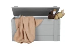 WOOOD Dennis Speelgoedkist - Grenen Geborsteld - Betongrijs - 42x90x42 -Baby Peuter Winkel 1200x781 5