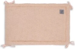Jollein Bedomrander River Knit 180x35cm - Pale Pink -Baby Peuter Winkel 1200x783 1
