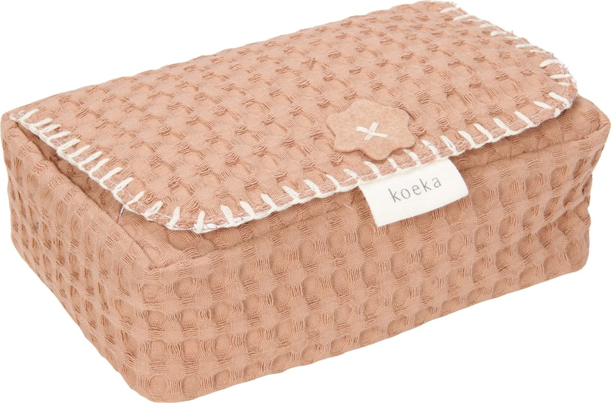Koeka Hoes Voor Babydoekjes Wafel Antwerp - Lichtbruin 3 Koeka Hoes Voor Babydoekjes Wafel Antwerp - Lichtbruin