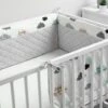 Sensillo Baby Bedbumper - Bedomrander - Anti Stootrand Ledikant - Bed Zijbeschermers - 180x30cm - Grijze Wolkjes 2 Sensillo Baby Bedbumper - Bedomrander - Anti Stootrand Ledikant - Bed Zijbeschermers - 180x30cm - Grijze Wolkjes -Baby Peuter Winkel 1200x800 150