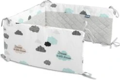 Sensillo Baby Bedbumper - Bedomrander - Anti Stootrand Ledikant - Bed Zijbeschermers - 180x30cm - Grijze Wolkjes 13 Sensillo Baby Bedbumper - Bedomrander - Anti Stootrand Ledikant - Bed Zijbeschermers - 180x30cm - Grijze Wolkjes -Baby Peuter Winkel 1200x800 154