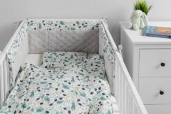 Sensillo Baby Bedbumper - Bedomrander - Anti Stootrand Ledikant - Bed Zijbeschermers - 180x30cm - Grijs Diertjes -Baby Peuter Winkel 1200x800 157