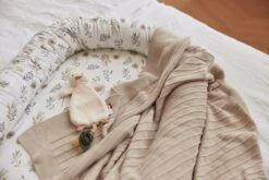 Jollein Baby Deken Wieg Pure Knit - Nougat - GOTS -Baby Peuter Winkel 1200x800 193