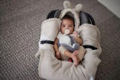 Jollein Wikkeldeken Bunny 100x105cm - Nougat 34 Jollein Wikkeldeken Bunny 100x105cm - Nougat -Baby Peuter Winkel 1200x800 238