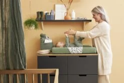 Meyco Uni Aankleedkussenhoes - 2-pack - Badstof - Forest Green - 50x70cm -Baby Peuter Winkel 1200x800 376