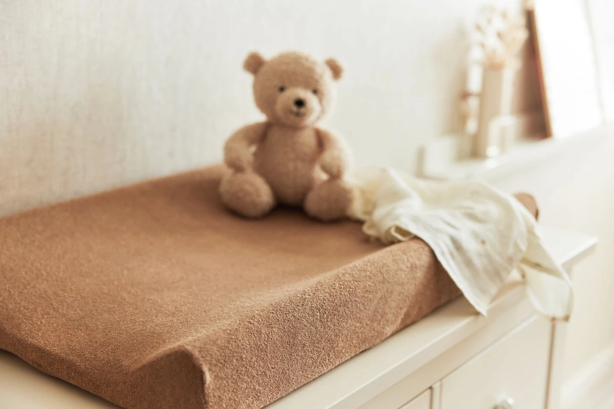 Jollein Aankleedkussenhoes Badstof 50x70cm - Biscuit 7 Jollein Aankleedkussenhoes Badstof 50x70cm - Biscuit - Afbeelding 5