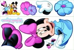 RoomMates Disney Mickeys Clubhouse Minnie Mouse Giant Wall Sticker -Baby Peuter Winkel 1200x808 4