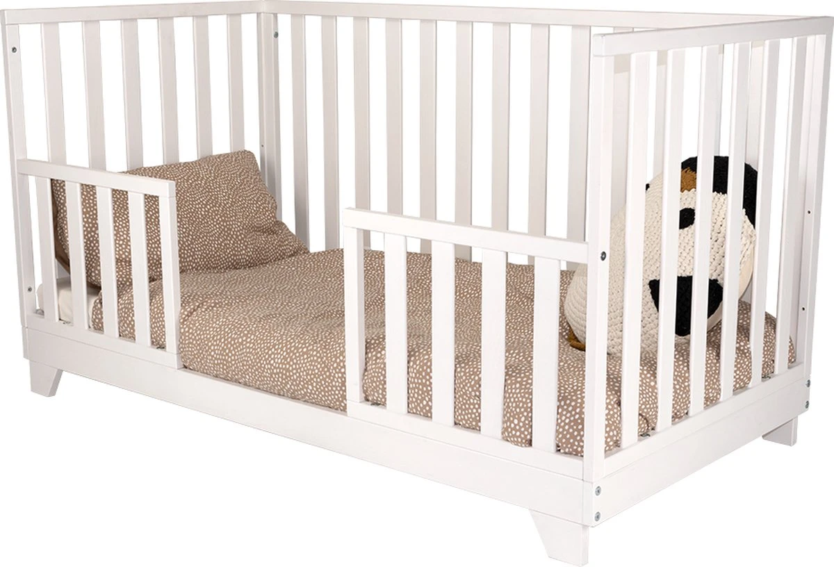 Ledikant - Meegroeibed - Lois - White - 4in1 - 70x140 6 Ledikant - Meegroeibed - Lois - White - 4in1 - 70x140 - Afbeelding 4