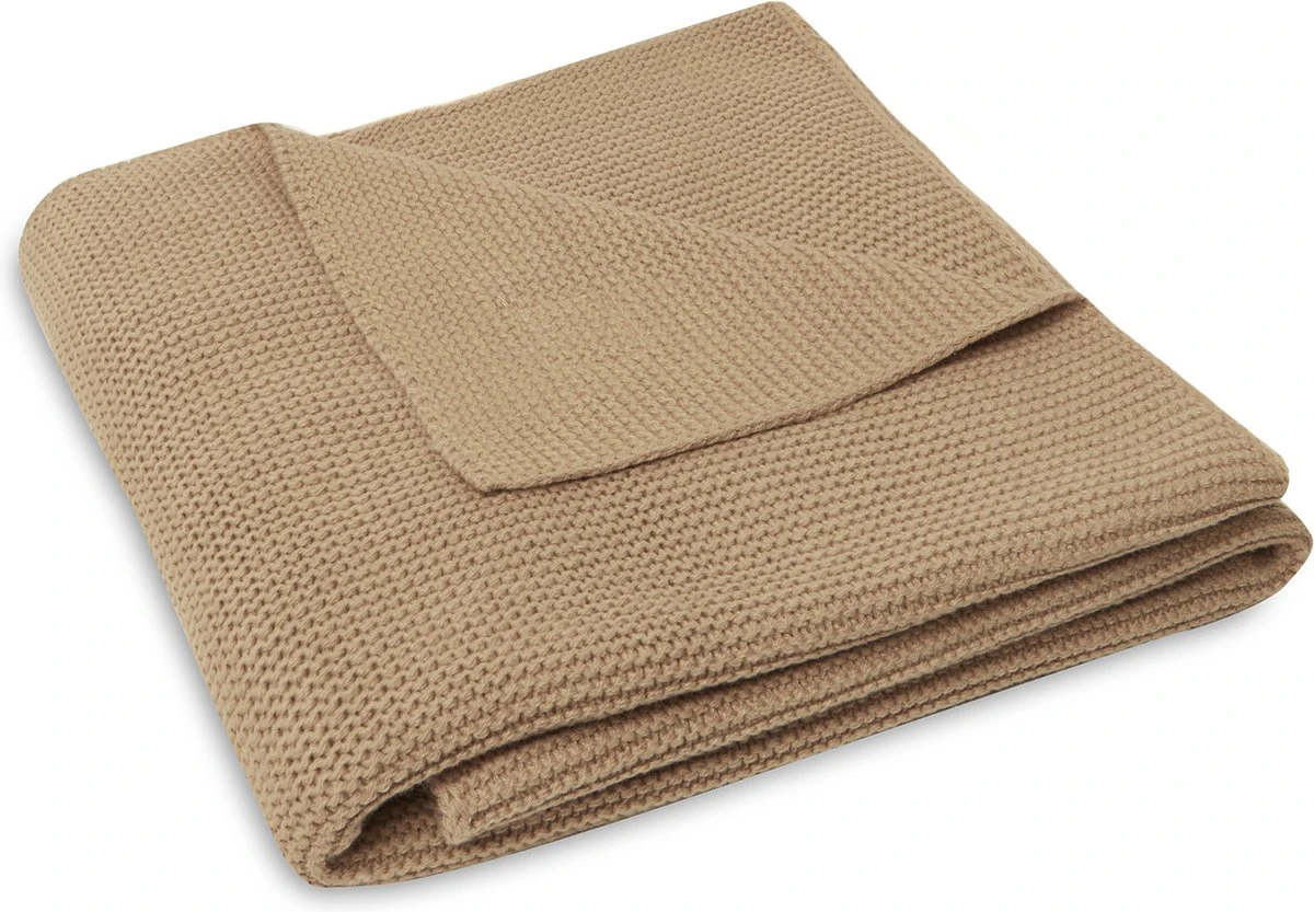 Jollein Baby Deken Wieg 75x100cm Basic Knit - Biscuit 10 Jollein Baby Deken Wieg 75x100cm Basic Knit - Biscuit - Afbeelding 8