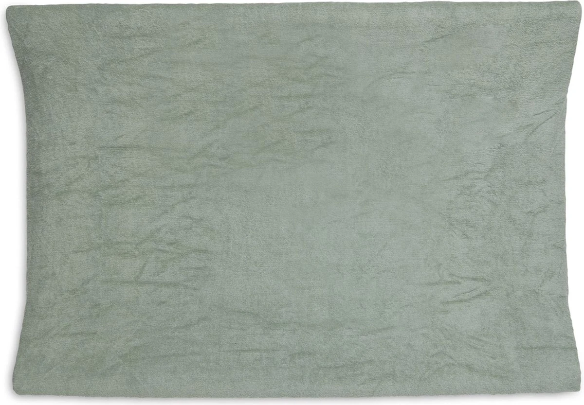 Jollein Aankleedkussenhoes Badstof 50x70cm - Ash Green/Leaf Green - 2 Stuks 9 Jollein Aankleedkussenhoes Badstof 50x70cm - Ash Green/Leaf Green - 2 Stuks - Afbeelding 7