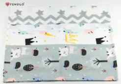 Spuugdoekjes – Monddoekjes – 10 Pack - Flanellen Doeken - Monddoekje 35x50cm – 100% Katoen – Fensilo – Spuugdoek Unisex – Wit – Dieren - Grijs - Flanellen Luiers -Baby Peuter Winkel 1200x836