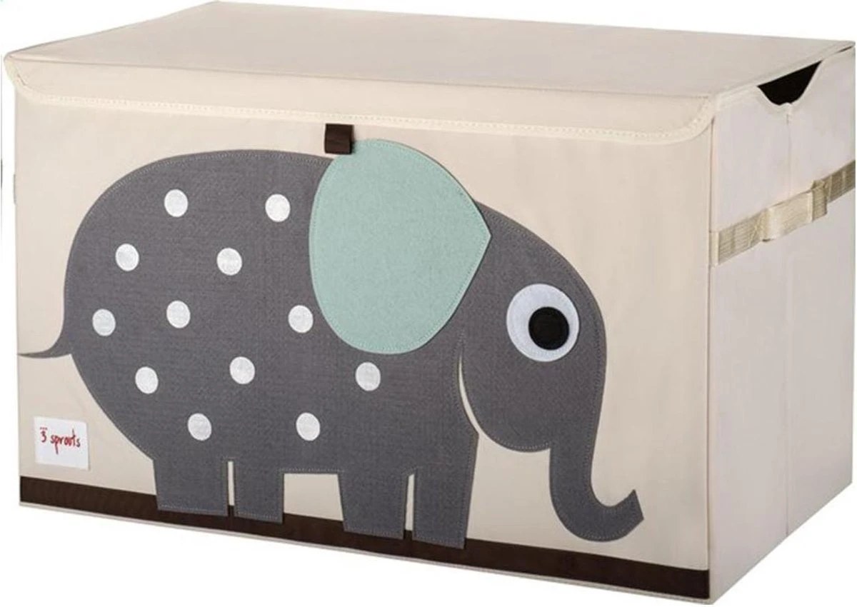 3 Sprouts - Toy Chest - Gray Elephant 3 3 Sprouts - Toy Chest - Gray Elephant