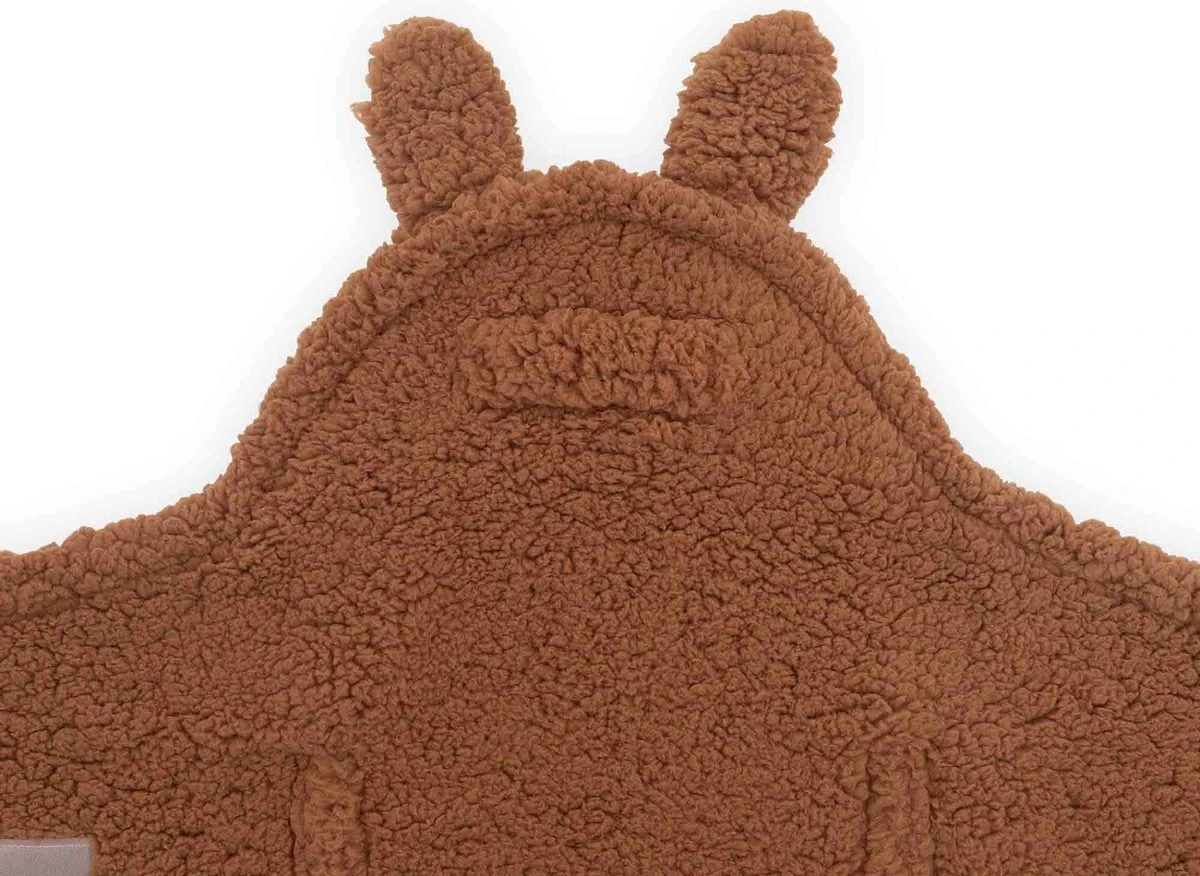 Jollein Wikkeldeken Bunny 100x105cm - Caramel 7 Jollein Wikkeldeken Bunny 100x105cm - Caramel - Afbeelding 5