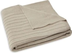 Jollein Baby Deken Wieg Pure Knit - Nougat - GOTS -Baby Peuter Winkel 1200x877