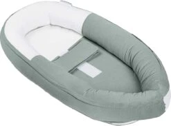 Doomoo Cocoon - Babynestje - Organisch Katoen - 74 X 46 Cm - Tetra Jersey Green -Baby Peuter Winkel 1200x890 3