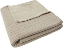 Jollein Baby Deken Ledikant Velvet Pure Knit - Nougat - GOTS -Baby Peuter Winkel 1200x906 2