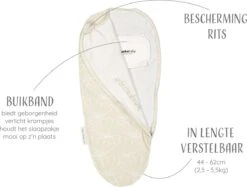 Puckababy Inbakerslaapzak Original Piep 0-3 Maanden - Seashell Sand -Baby Peuter Winkel 1200x907 3