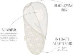 Puckababy Inbakerslaapzak Original Piep 0-3 Maanden -Seashell Stone -Baby Peuter Winkel 1200x907 4