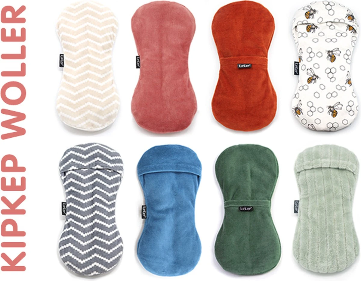 KipKep Woller Warmtekussen Deluxe - Pale Green (salie Groen) 10 KipKep Woller Warmtekussen Deluxe - Pale Green (salie Groen) - Afbeelding 8