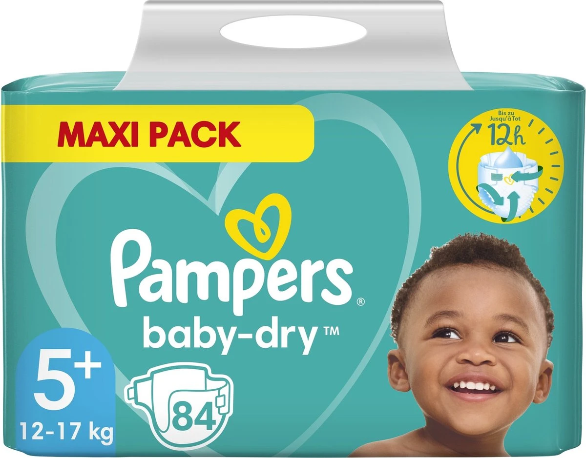 Pampers® Pampers - Baby Dry - Maat 5+ - Maandbox- 168 Luiers 4 Pampers® Pampers - Baby Dry - Maat 5+ - Maandbox- 168 Luiers - Afbeelding 2