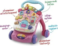 VTech 2 In 1 Baby Walker - Educatief Babyspeelgoed - Roze - 9 Tot 36 Maanden -Baby Peuter Winkel 1200x946 3